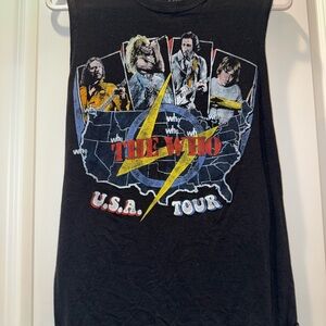 The Who USA Tour Graphic Tank Top